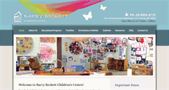 Desktop Screenshot of barrybeckett.org.au